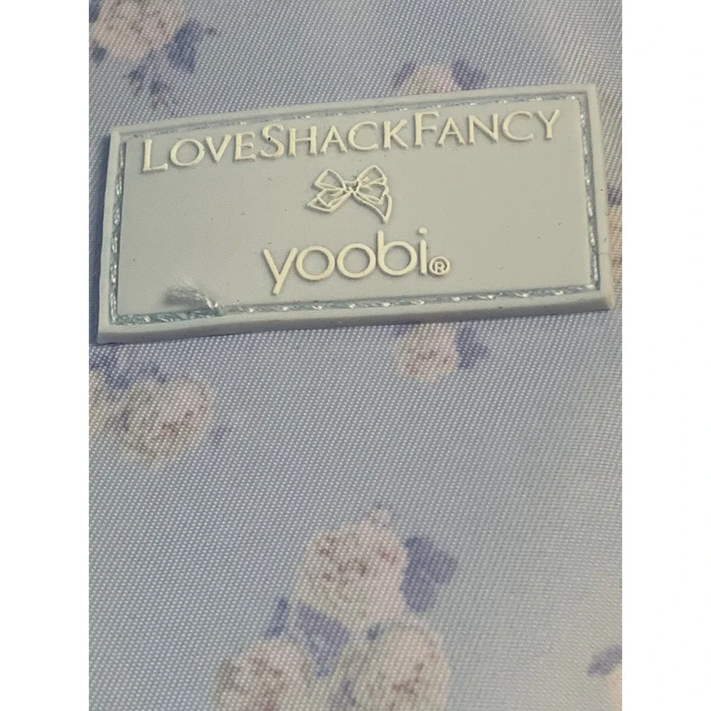 LoveShackFancy x Target Yoobi Everblooming Rosettes Ditsy Lunch Tote Breezy Blue